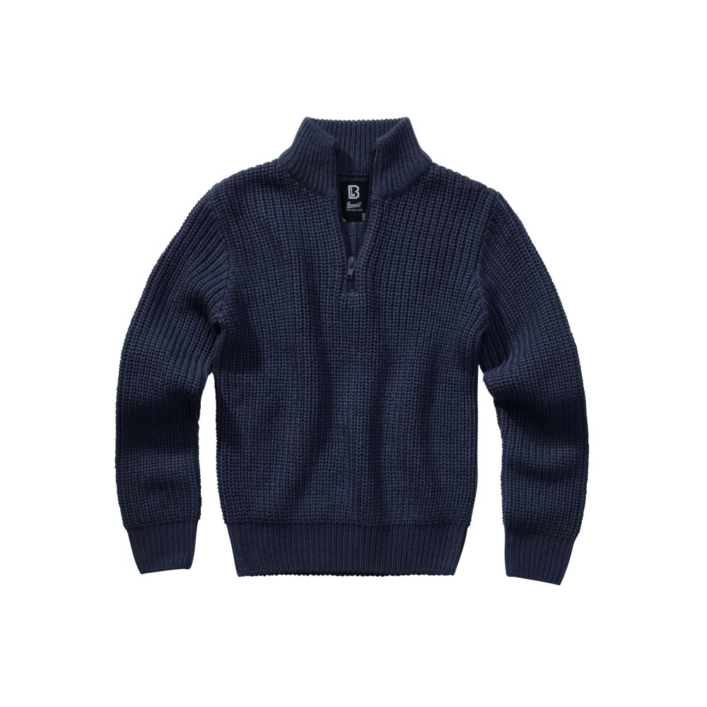 Brandit - Kids Marine Troyer Pullover Sweater/trui kinderen - Blauw